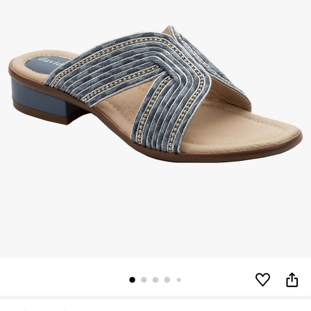 David Tate Blue Sandals